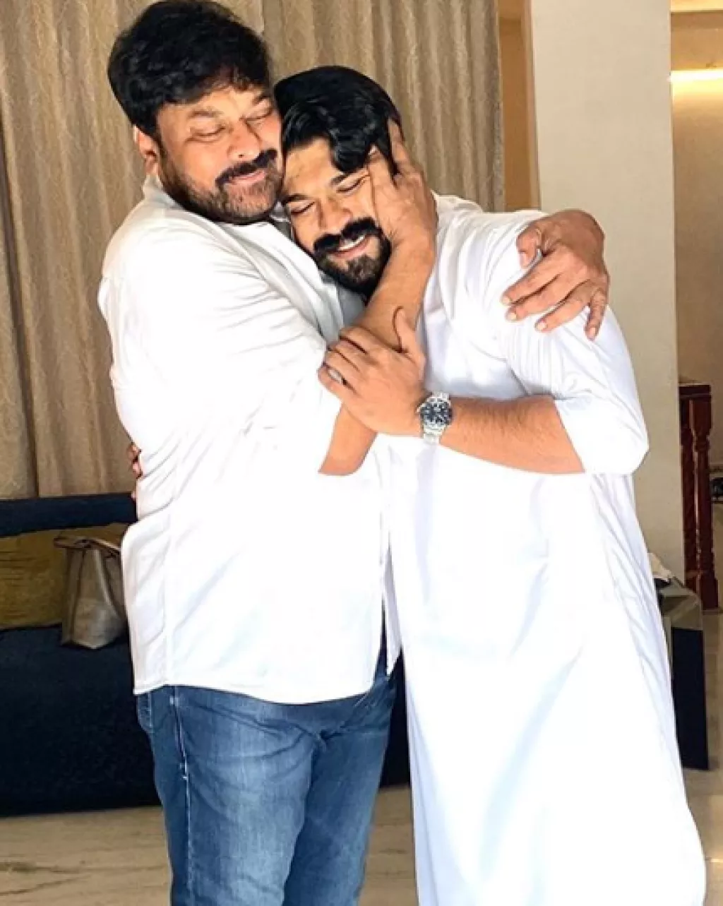 Ram Charan Wishes Dad Chiranjeevi On His Birthday Shares Photo From