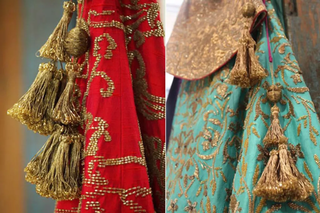 lehenga dori latkan