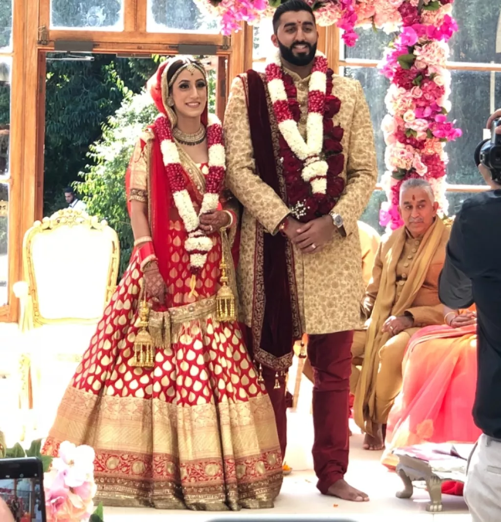 This Bride Wore A Silk Lehenga For Her Wedding In London, Sets A New ...