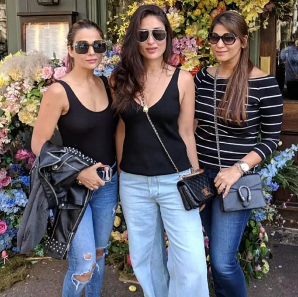 Kareena Kapoor Khan And Amrita Arora's Matching Denim-Jacket Look ...