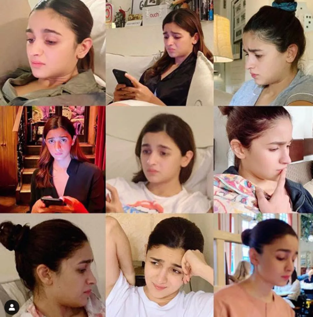 Shaheen Bhatt Posts A Collage Of Alia Bhatt's 'Resting Stressed Face ...