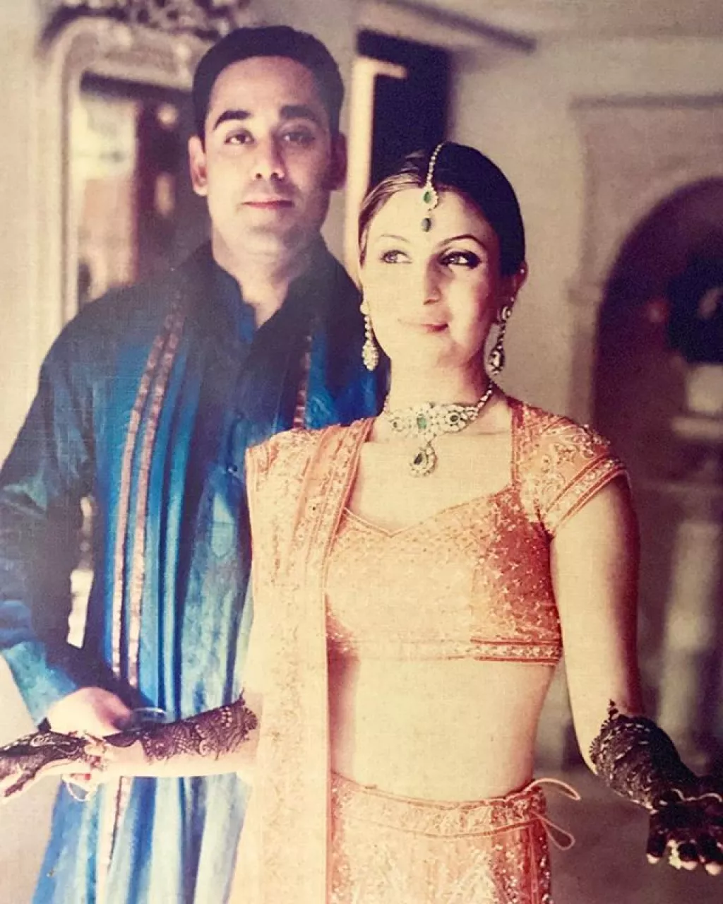 Bharat Sahni Shares Throwback Picture With Riddhima Kapoor From Mehendi ...