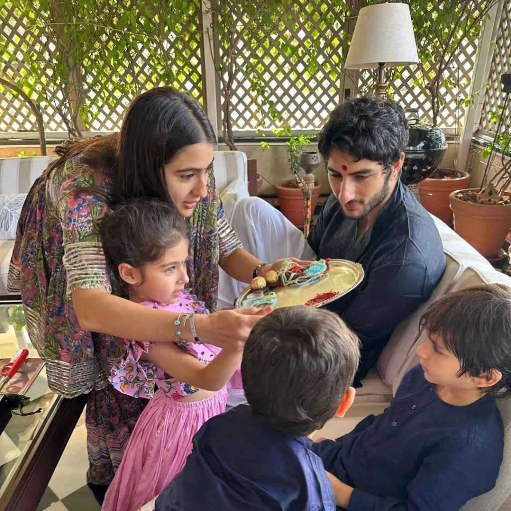 Sara Ali Khan Ties Rakhi To Her Half-Brothers, Taimur And Jeh, Who Twin ...