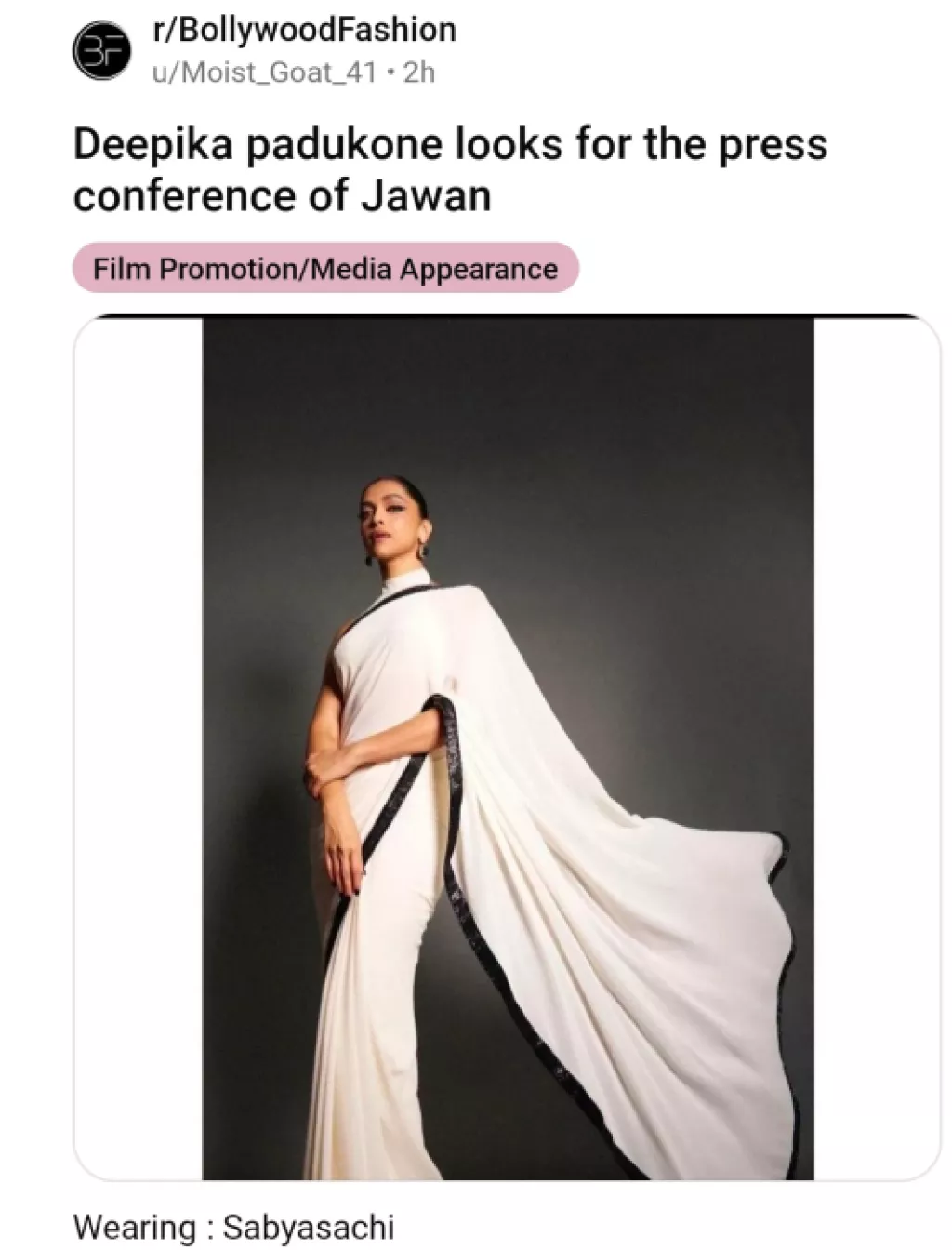 Deepika Padukone Slays In White Saree At 'Jawan' Press Conference, Fans ...