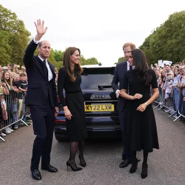 Prince William And Prince Harry Walk Behind Queen's Coffin Just Like ...