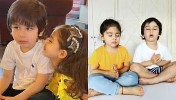 Soha Ali Khan Shares Photo Of Inaaya Copying Taimur's Pose From Their ...