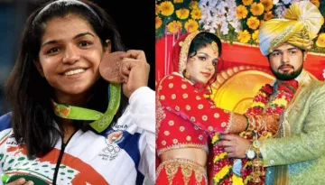 Olympics Medalist Sakshi Malik Ties The Knot With Her Wrestler Fiance ...