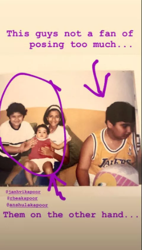 Arjun Kapoor Posts Unseen Childhood Pictures With Baby Janhvi Kapoor