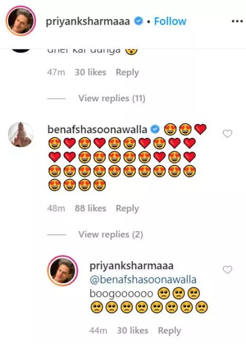 Benafsha Soonawala Can't Stop Gushing Over Beau, Priyank Sharma's ...