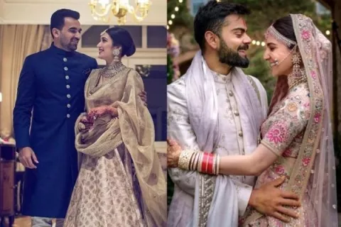 When Virat Kohli Danced Holding Anushka Sharma's 'Dupatta' At Zaheer ...