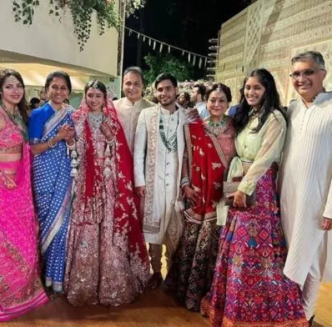 Anmol Ambani's Wife, Krisha Wears 'Mangalsutra' In Post-Wedding Photo ...