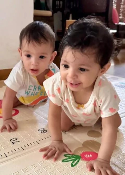 Chinmayi Sripada Reveals The Adorable Faces Of Her Twins, Driptah And ...