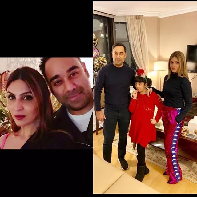 Riddhima Kapoor Sahni And Bharat Sahni's Family Portrait Picture With ...