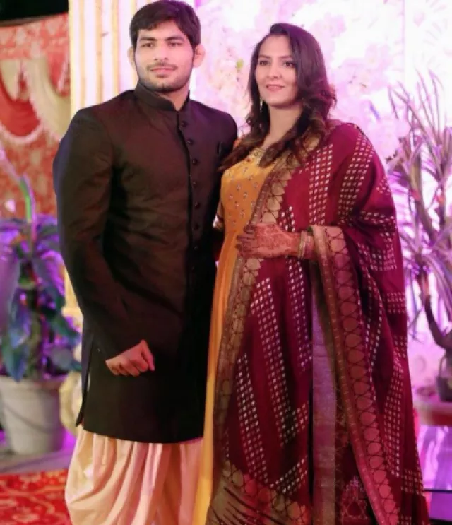 Geeta Phogat Falls Short Of Words As She Wishes Hubby, Pawan Saroha On ...