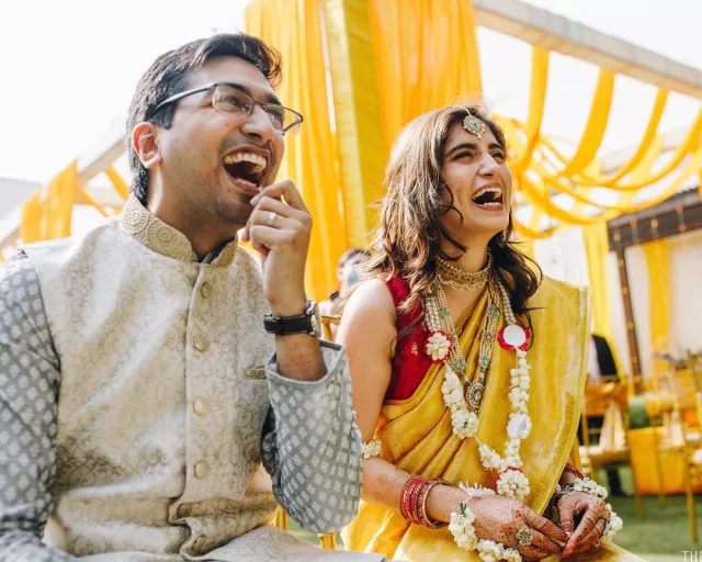 Sabyasachi Bride Donned A Unique-Coloured Saree On Her Wedding Day ...