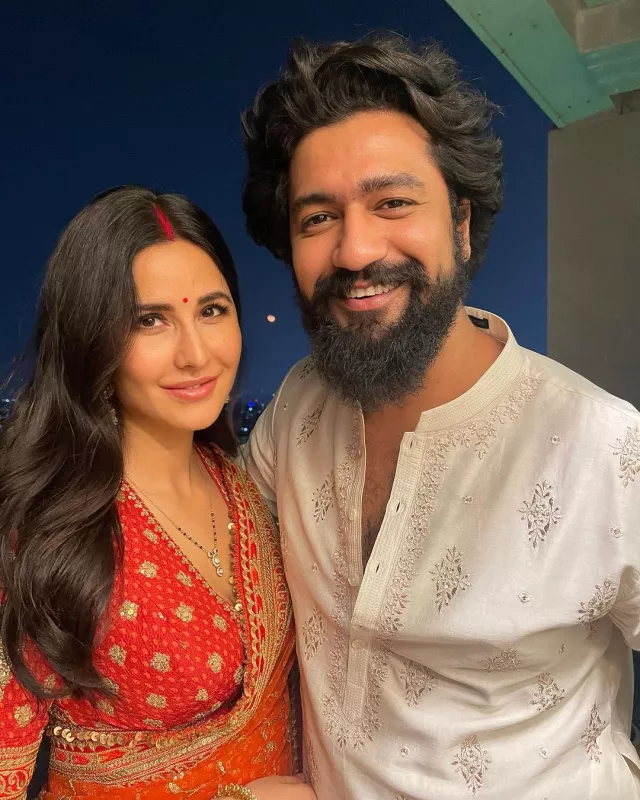 Katrina Kaif Enjoys Diwali With Husband, Vicky Kaushal, Dons A Printed ...