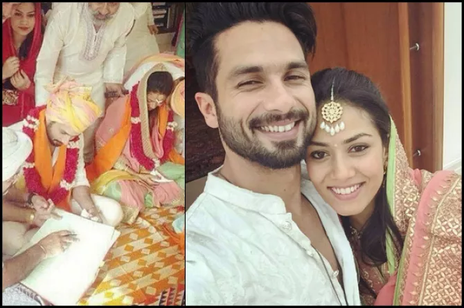 Celebrity Style File- Shahid And Mira Rajput Kapoor's Wedding Looks ...