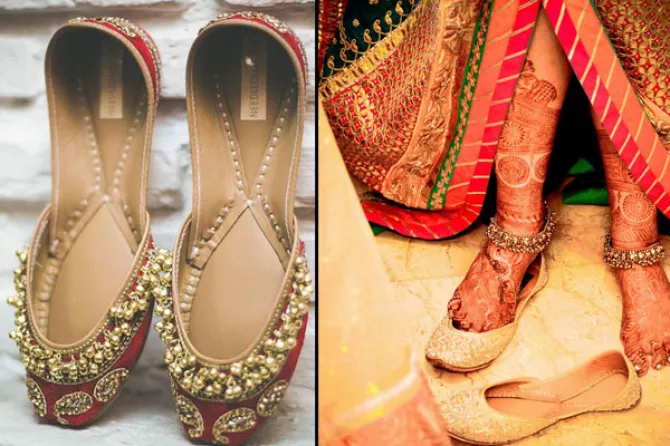 bridal sandals for lehenga