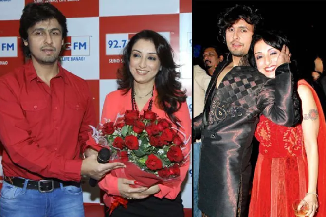 sonu nigam wife pics