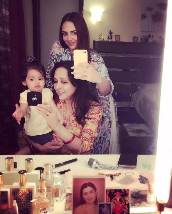 Esha Deol, Radhya Takhtani And Hema Malini