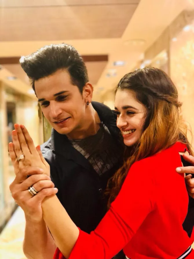 Just Married Prince Narula And Yuvika Chaudhary Share Romantic Kiss After Cutting Post Wedding Cake