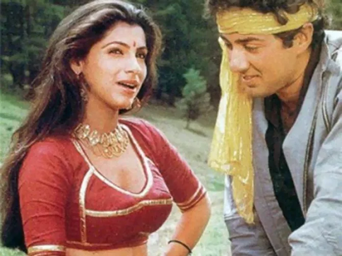 Sunny Deol with Dimple Kapadia