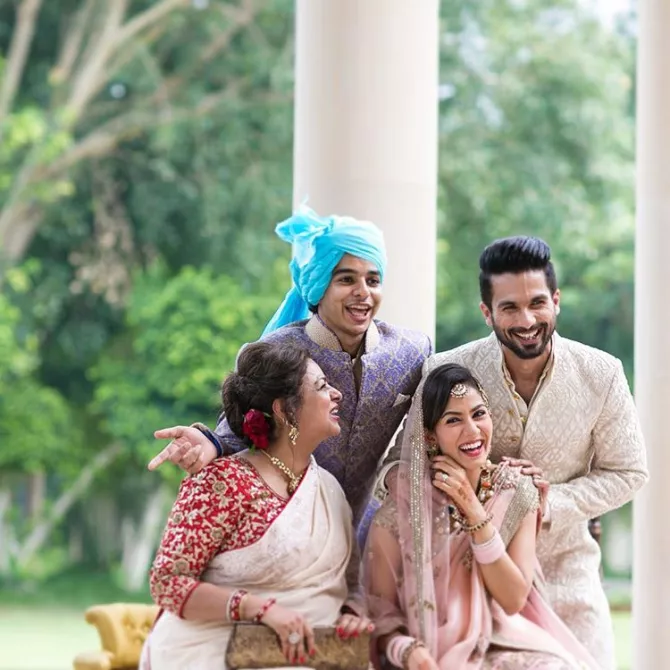 Neliima Azeem, Ishaan Khatter, Shahid Kapoor and Mira Rajput Kapoor