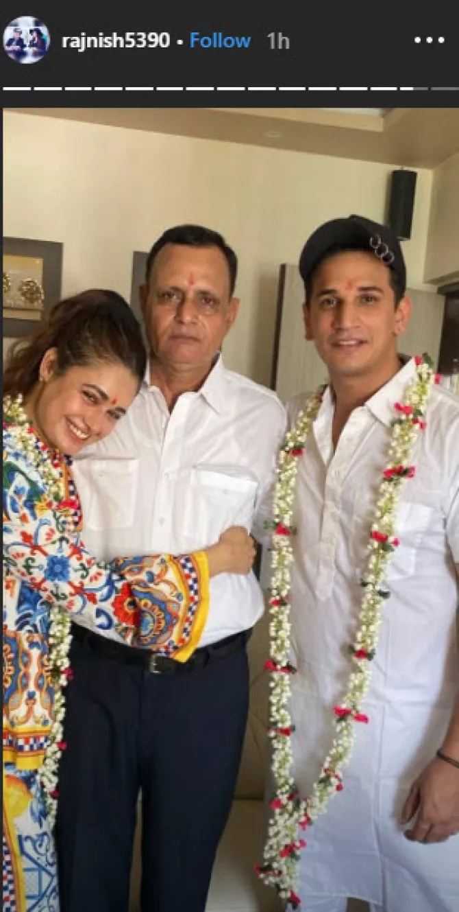 Prince Narula And Yuvika Chaudhary Seek Blessings Before ...