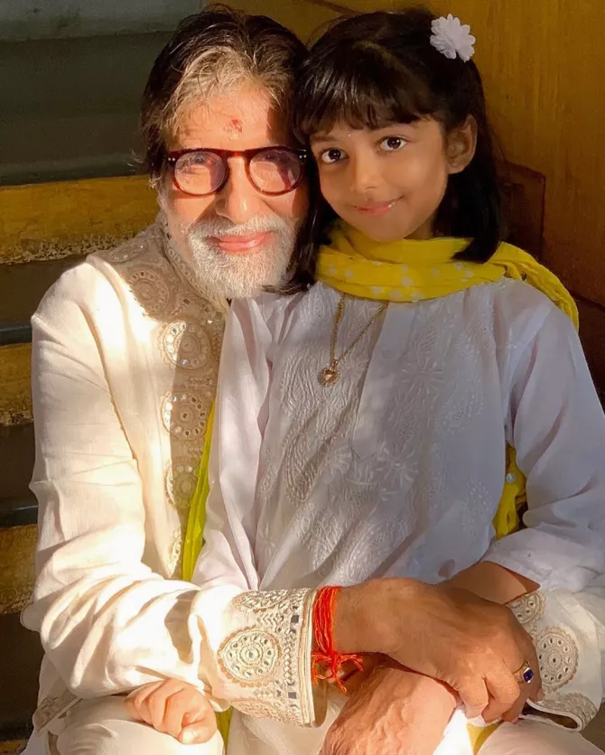 Amitabh Bachchan Twins With Aaradhya Bachchan For His Birthday ...