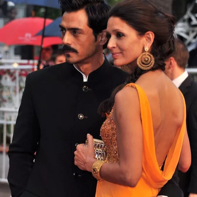  Arjun Rampal and Mehr Jesia