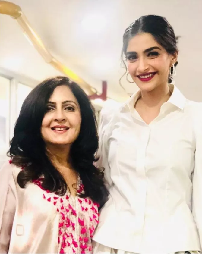 Sonam Kapoor and Sunita Kapoor