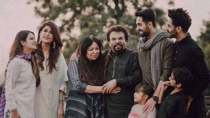 Ayushmann Khurrana with family