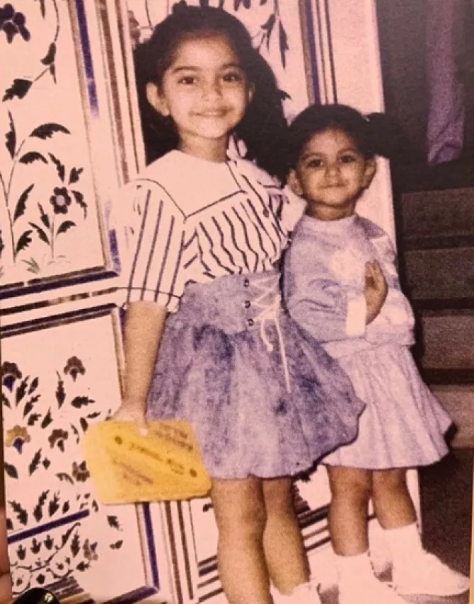 Sonam Kapoor Shares An Unseen Childhood Picture With Sister Rhea Kapoor Riding A Bicycle She has received a national film award and a filmfare award. sonam kapoor shares an unseen childhood