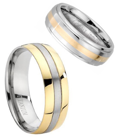 A two-tone ring