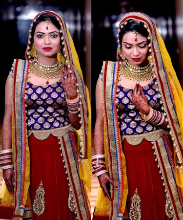 A subtle bridal lehenga