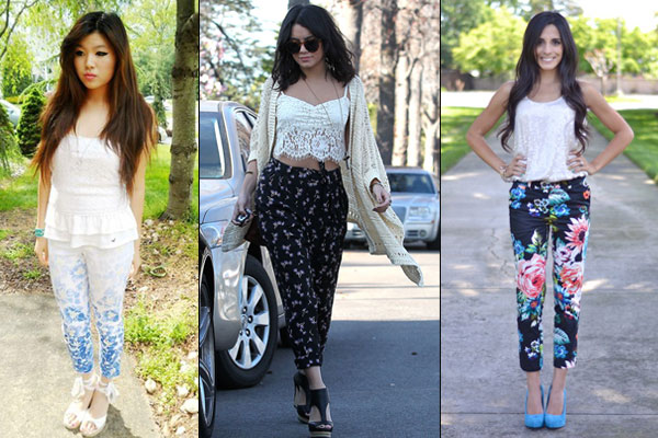 Ways to wear floral pants