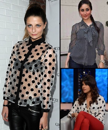 #4. Polka dot shirt