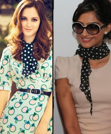 #7. Polka dot scarf