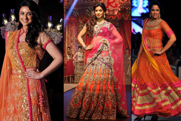 A Complete Guide On How To Don Citrus Colour Lehengas On Your Wedding