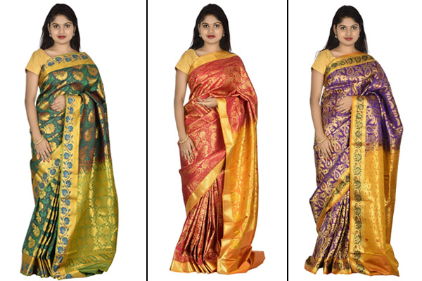 Elite Bridal Wedding Type Silk Sarees 4 at Rs 1499 | ब्राइडल सिल्क साड़ी in  Chennai | ID: 23204679173