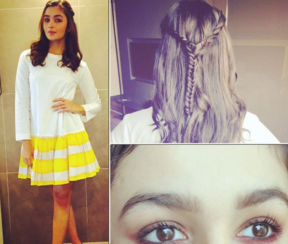 Bollywood actress Alia Bhatt inspired hairstyles for short to medium hair