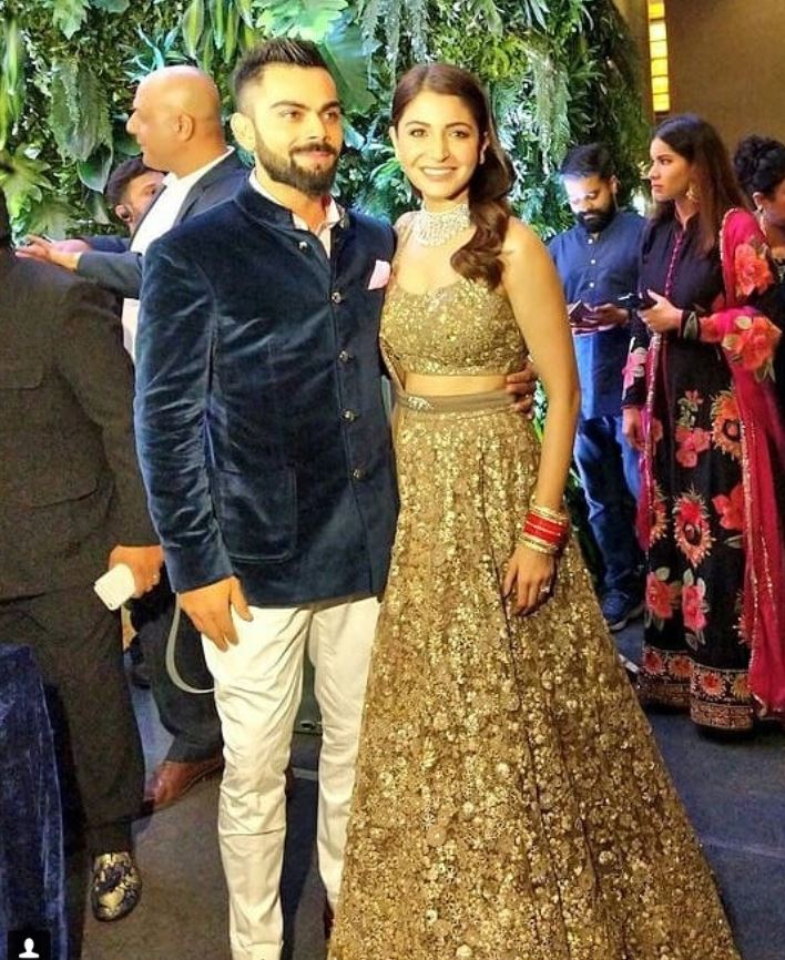 First Look Of Virat And Anushka From Their Wedding Reception In Mumbai