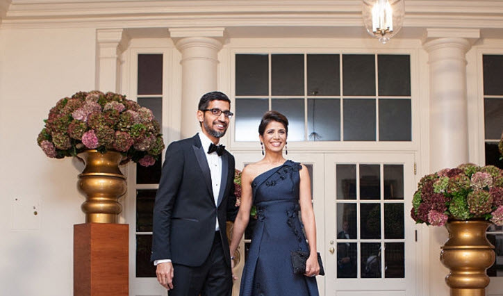 Sundar Pichai wife Anjali Pichai