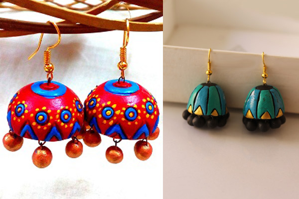 Trendy Small Jhumka Earrings/handmade Indian Enamel Jhumka/traditional  Small Jhumki. - Etsy