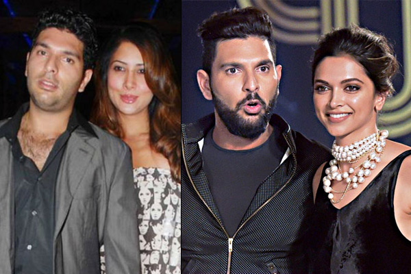 Yuvraj Singh and Kim Sharma, Yuvraj Singh and Deepika Padukone