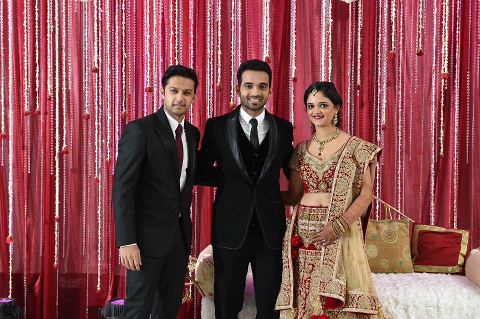 Ajinkya Rahane And Radhika Dhopavkar reception