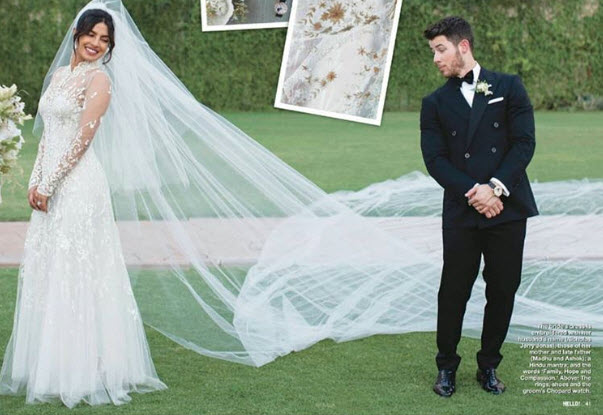 Priyanka and Nick Christian wedding clothes: Gown with 24 lakh