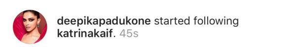 Deepika follows katrina kaif