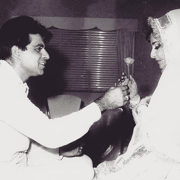 Dilip Kumar, 96, Shares A Pic With Wife, Saira Banu, 74, Feeding Him ...