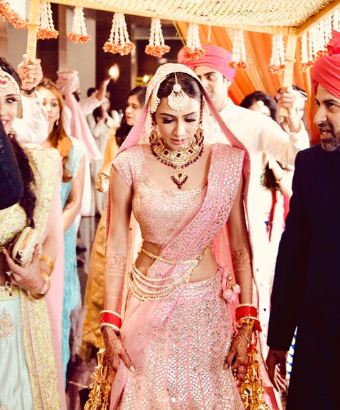 12 Celeb Brides Who Wore Pink Lehenga And Gave The Message That